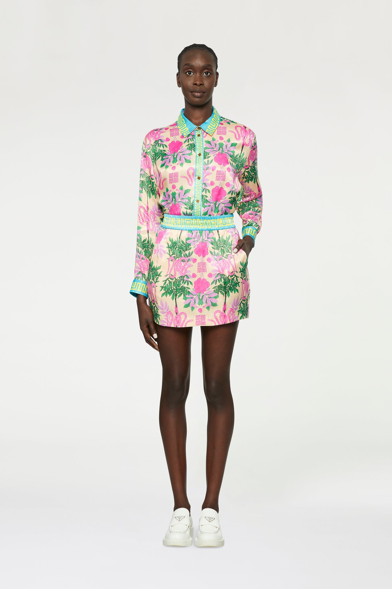 Davidson Plum Illustrated Skirt