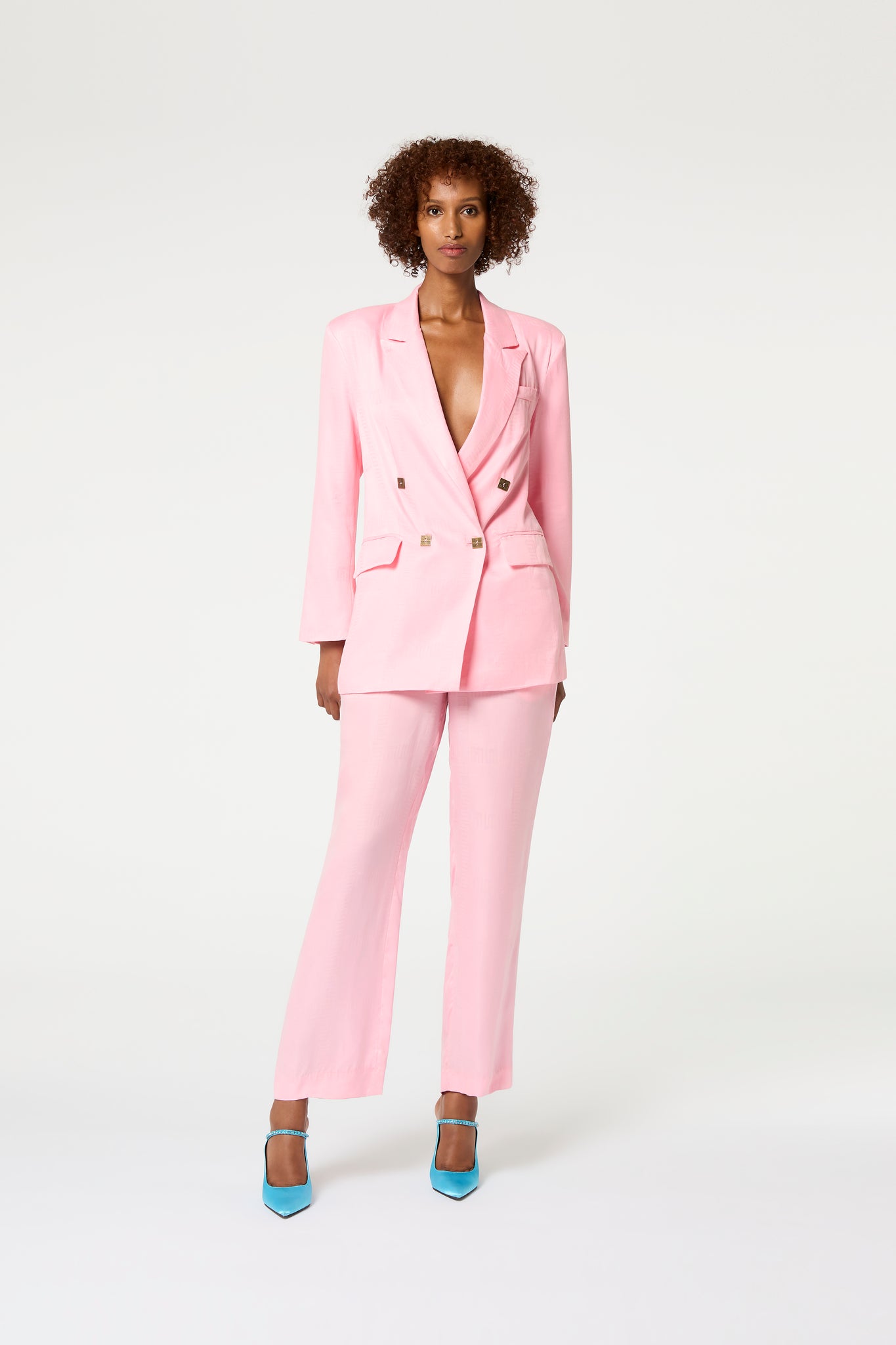 Pomelo Jacquard Blazer