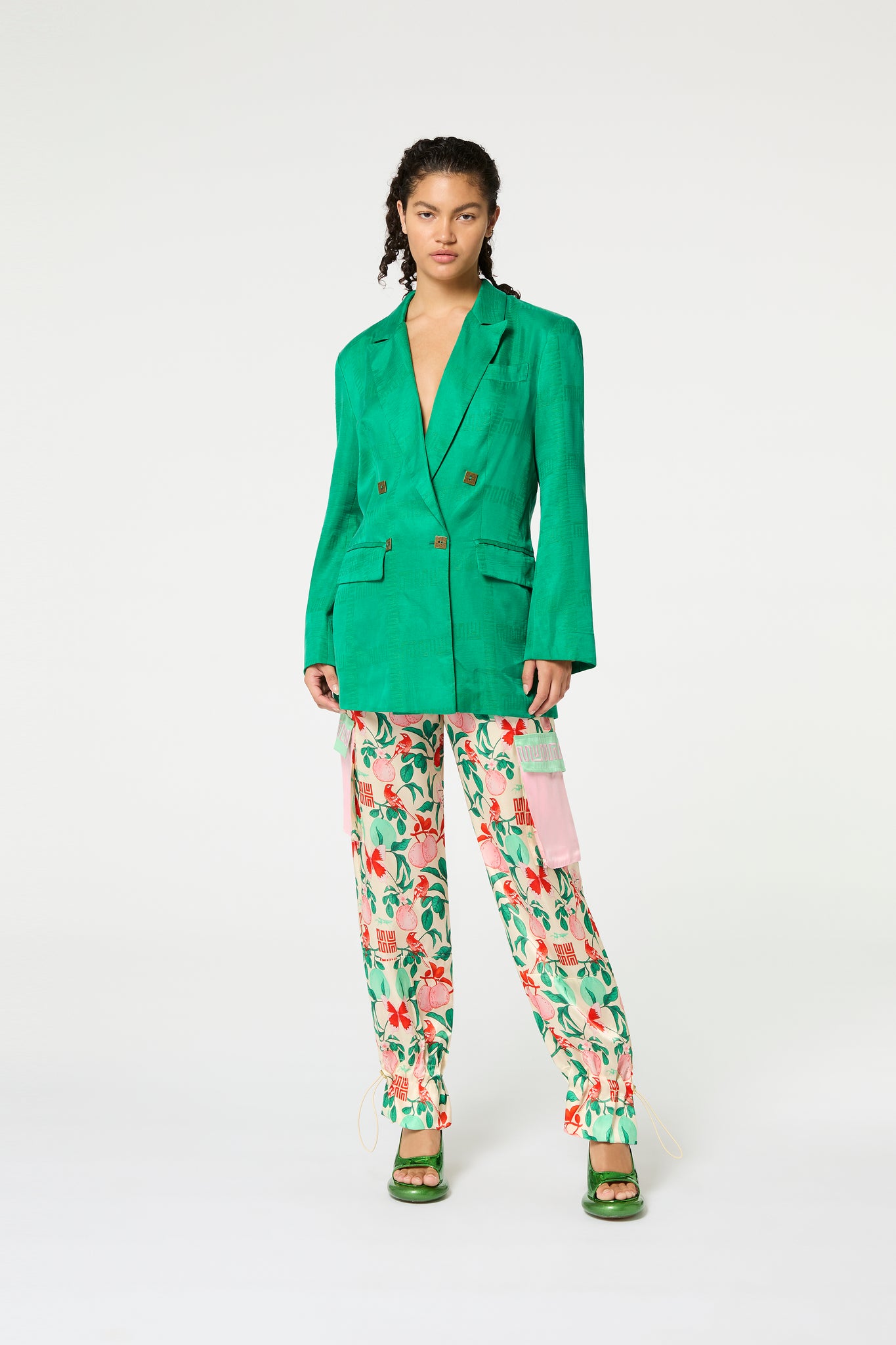 Verdant Jacquard Blazer